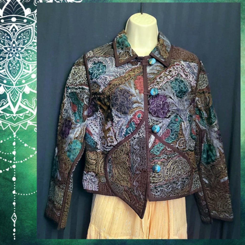Samarind Embroidered Jacket - Picture 2 of 2